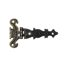 Dekoratif, Sac Tek Kuyruklu Menteşe - 40x68 Mm, Küçük, Antik, 100 Adet
