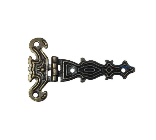 Dekoratif, Sac Tek Kuyruklu Menteşe - 40x68 Mm, Küçük, Antik, 100 Adet Dekoratif, Sac Tek Kuyruklu Menteşe - 40x68 Mm, Küçük, Antik, 100 Adet