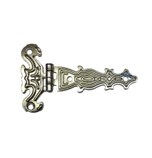 Dekoratif, Sac Tek Kuyruklu Menteşe - 40x68 Mm, Küçük, Nikel, 1 Adet