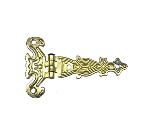 Dekoratif, Sac Tek Kuyruklu Menteşe - 40x68 Mm, Küçük, Sarı, 1 Adet Dekoratif, Sac Tek Kuyruklu Menteşe - 40x68 Mm, Küçük, Sarı, 1 Adet