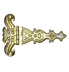 Dekoratif, Sac Tek Kuyruklu Menteşe - 69x102 Mm, Büyük, Sarı, 1 Adet