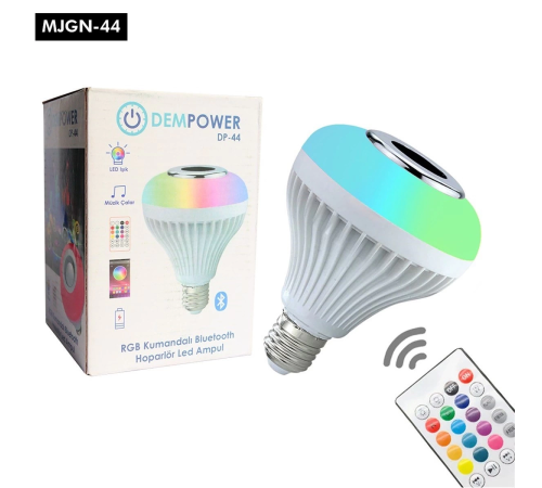 Dempower Rgb Kumandalı Bluetooth Ampül Dempower Rgb Kumandalı Bluetooth Ampül
