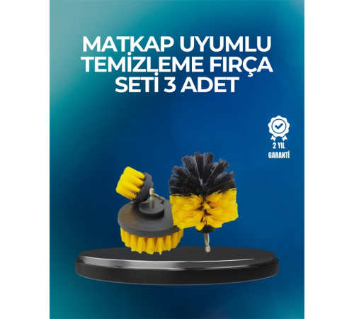 Derinlemesine Temizlik İçin Dayanıklı Kıllı Matkap Fırçası Başlığı