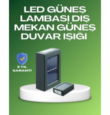 Dış Mekan Güneş Paneli ile Aydınlatma Lambası