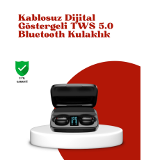 Dokunmatik Kontrollü ABS Malzemeli Bluetooth Kulaklık + Yüksek Kapasiteli Kutu