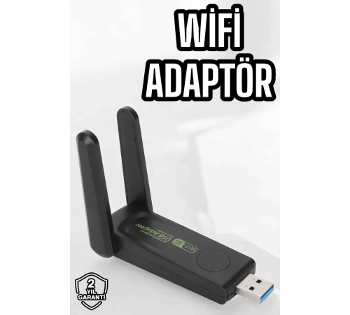 Dual Band Wifi Alıcı Adaptör USB 3.0 Destekli Dual Band Wifi Alıcı Adaptör USB 3.0 Destekli