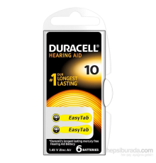 Duracell 10 Numara 6 Lı İşitme Cihazı Pili