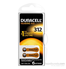 Duracell 312 Numara 6 Lı İşitme Cihazı Pili