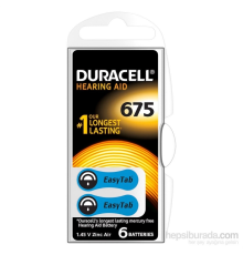 Duracell 675 Numara 6 Lı İşitme Cihazı Pili