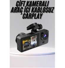 DVR Araç İçi Kamera Hareket Algılayabilen 1080P CarPlay Video Kaydedici