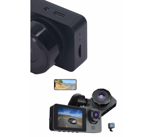 DVR Araç İçi Kamera Hareket Algılayabilen 1080P CarPlay Video Kaydedici