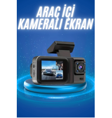 Ekranlı Sürüş Kaydedici DVR Ön ve Arka Kameralı Full HD Çözünürlüklü
