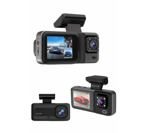Ekranlı Sürüş Kaydedici DVR Ön ve Arka Kameralı Full HD Çözünürlüklü
