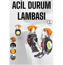 El Feneri Acil Işık Seti Tornavida Düdük Kapak Açma Kamp Lambası