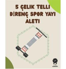 Ergonomik Tutma Yerli, Pedallı ve Ayarlanabilir Elastik Yaylı Spor Ekipmanı