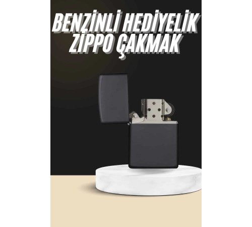 Erkeklere Özel Hediyelik Eşya Zippo Metalik Benzinli Çakmak Doldurulabilir