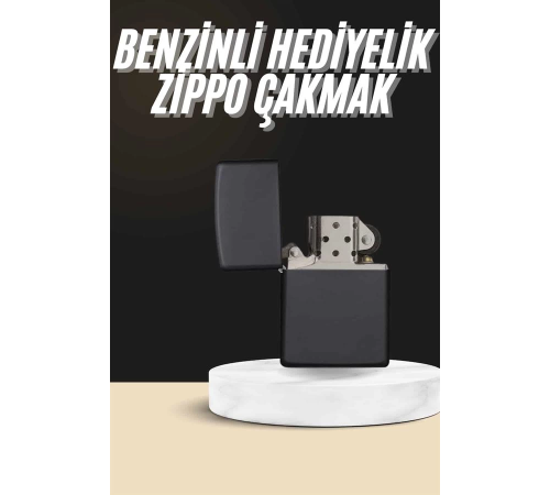 Erkeklere Özel Hediyelik Eşya Zippo Metalik Benzinli Çakmak Doldurulabilir
