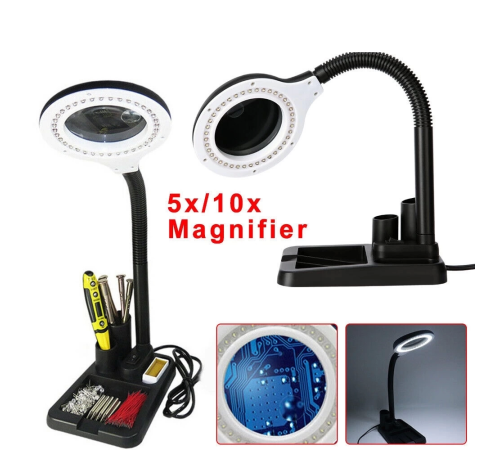 Esnek 5x /10x,40 Led Işıklı Büyüteç ,lamba Büyüteç Okuma, Çalışma Lehim Masa Lambası A808 Esnek 5x /10x,40 Led Işıklı Büyüteç ,lamba Büyüteç Okuma, Çalışma Lehim Masa Lambası A808