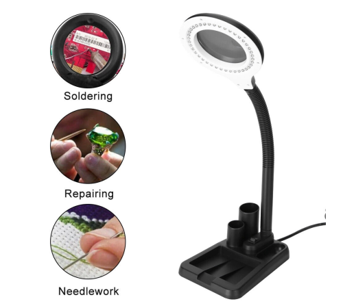 Esnek 5x /10x,40 Led Işıklı Büyüteç ,lamba Büyüteç Okuma, Çalışma Lehim Masa Lambası A808 Esnek 5x /10x,40 Led Işıklı Büyüteç ,lamba Büyüteç Okuma, Çalışma Lehim Masa Lambası A808
