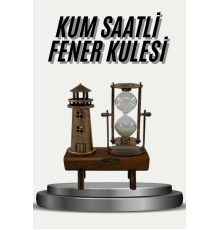 Eyfel Kulesi ve Deniz Feneri Dekoratif Masa Biblosu Hediyelik