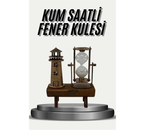 Eyfel Kulesi ve Deniz Feneri Dekoratif Masa Biblosu Hediyelik