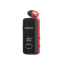 F580 Dijital Göstergeli Makaralı Titreşimli Bluetooth Kulaklık Kırmızı