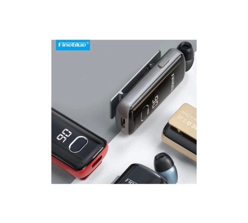 F580 Dijital Göstergeli Makaralı Titreşimli Bluetooth Kulaklık Siyah