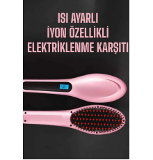 Fön Tarağı Saç Düzleştirici Sıkı Dişli Isı Ayarlı Elektriklenme Karşıtı