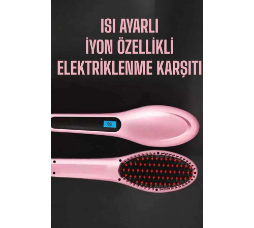 Fön Tarağı Saç Düzleştirici Sıkı Dişli Isı Ayarlı Elektriklenme Karşıtı Fön Tarağı Saç Düzleştirici Sıkı Dişli Isı Ayarlı Elektriklenme Karşıtı