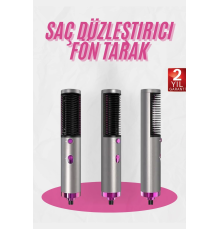 Fön Tarak Düzleştirici Seramik Kaplama Fön Makinesi Saç Kurutma