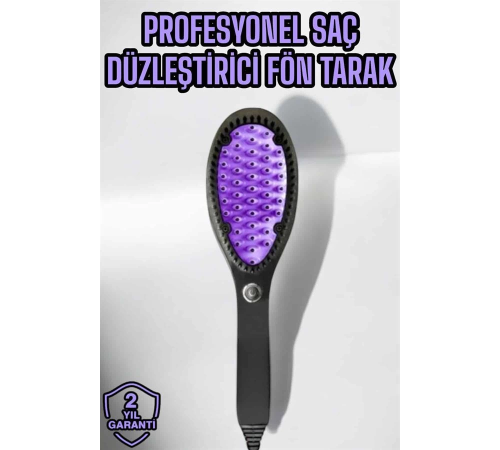 Fön Tarak Elektrikli Sıkı Dişli Taşınabilir Saç Düzleştirici