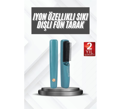 Fön Tarak Yüksek Isı Ayarlı Elektriklenme Karşıtı İyon Özelliği Fön Tarak Yüksek Isı Ayarlı Elektriklenme Karşıtı İyon Özelliği
