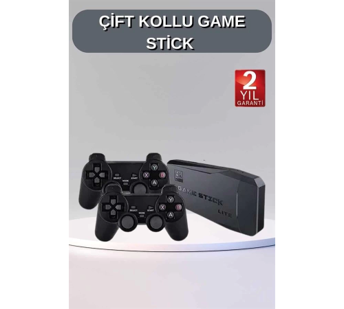 Game Stick 20000 Oyun Kablosuz Çift Kol Retro Oyunlar Game Stick Atari 2.4g 4K Game Stick 20000 Oyun Kablosuz Çift Kol Retro Oyunlar Game Stick Atari 2.4g 4K
