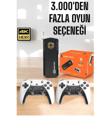 Game Stick Retro 8K ULTRA HD Video Oyun Konsolu Android Tv Özelliği