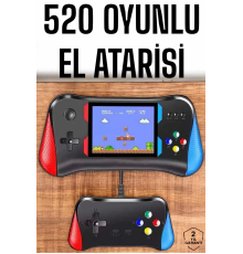 Gamepad Joystick 500 Oyunlu Retro Oyun Konsolu Tv Bağlantı Özellikli 2 Kişilik Destekli