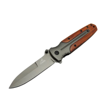 Gb Da59 Avcı Tip Kamp Çakısı 21 Cm - Metal Ampamp Ahşap Sap, Kemerlikli