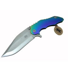 Gear Wl 9115 Outdoor Çakı 23 Cm - Metal Gökkuşağı Sap, Otomatik, Kılıflı