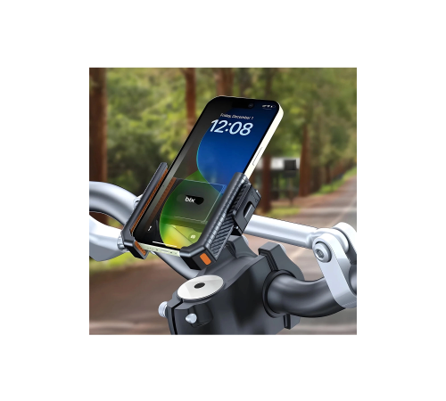 Gidon Bağlantılı Bisiklet Motosiklet İçin Esnek Abs 4-7.8″ İnç Telefon Tutucu 360° Dönebilen Tasarım