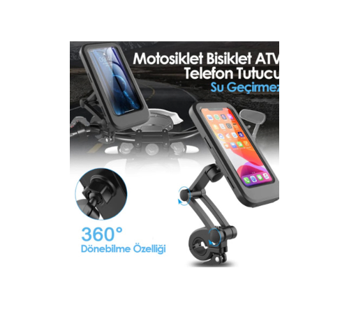 Gidon Bağlantılı Su Geçirmez Mıknatıslı Motorsiklet Telefon Tutucu Gidon Bağlantılı Su Geçirmez Mıknatıslı Motorsiklet Telefon Tutucu