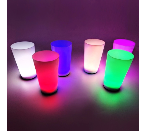Glow Partisi Bardakları 6 Renk 6 Adet 1.5 Oz 4.5 X 6.5 Cm