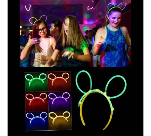 Glow Taç Fosforlu Taç Karışık Renk 12 Adet Glow Taç Fosforlu Taç Karışık Renk 12 Adet