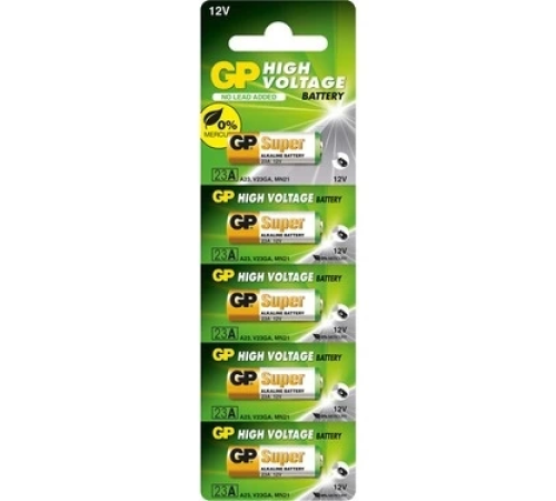 Gp 23a V23ga Mn21 12v Alkalin Pil Kepenk Anahtar Pili Beşli Paket