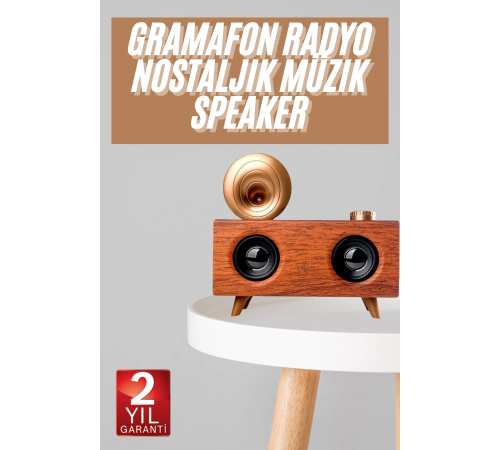 Gramafon Nostaljik Radyo Yüksek Ses Kalitesi USB TF Kart Aux Gramafon Nostaljik Radyo Yüksek Ses Kalitesi USB TF Kart Aux