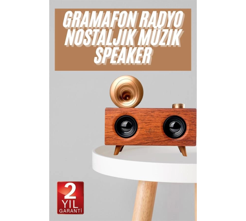 Gramafon Nostaljik Radyo Yüksek Ses Kalitesi USB TF Kart Aux Gramafon Nostaljik Radyo Yüksek Ses Kalitesi USB TF Kart Aux