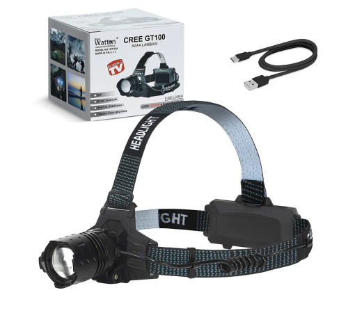 Gt100 Led Şarjlı Kafa Lambası  Wt-628