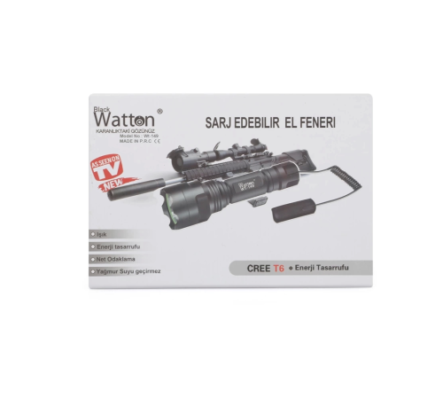Güçlü  Aparat Uyumlu Şarjlı Fener  Wt-149