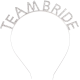 Gümüş Kaplama Kristal Taşlı Team Bride Taç 16x17 Cm