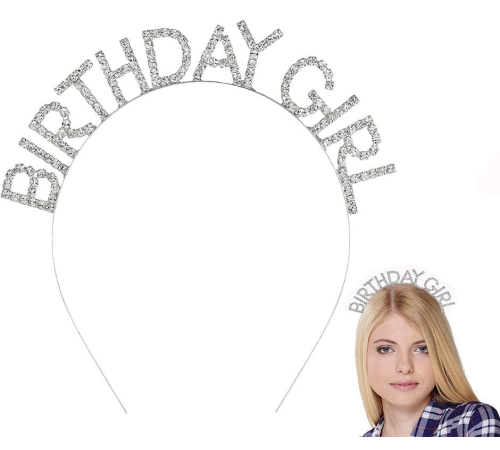 Gümüş Kristal Taşlı Birthday Girl Doğum Günü Tacı İthal Ürün A Kalite 17x16 Cm Gümüş Kristal Taşlı Birthday Girl Doğum Günü Tacı İthal Ürün A Kalite 17x16 Cm