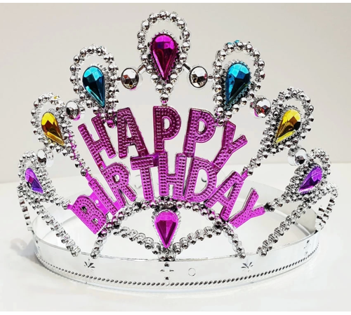 Gümüş Renk Happy Birthday Yazılı Doğum Günü Tacı 60 Cm Gümüş Renk Happy Birthday Yazılı Doğum Günü Tacı 60 Cm