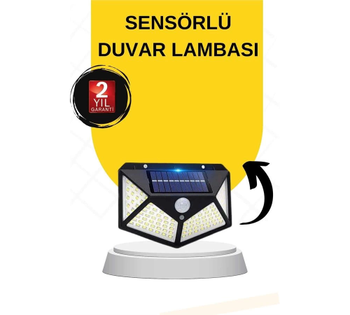 Güneş Enerjili Bahçe Lambası 100 Led Bahçe Lambası Bahçe Aydınlatma
